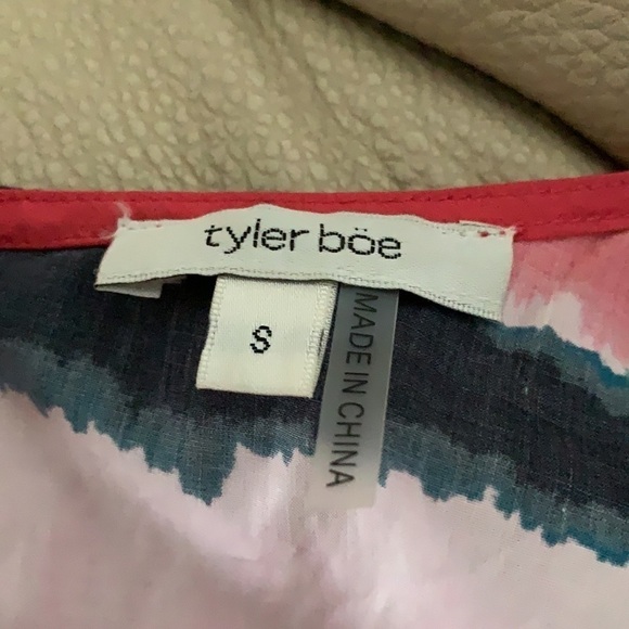 Tyler Böe Multicolored Dress tie dye maxi (Size S) bohemian festive tiered red - Picture 10 of 11